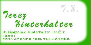 terez winterhalter business card